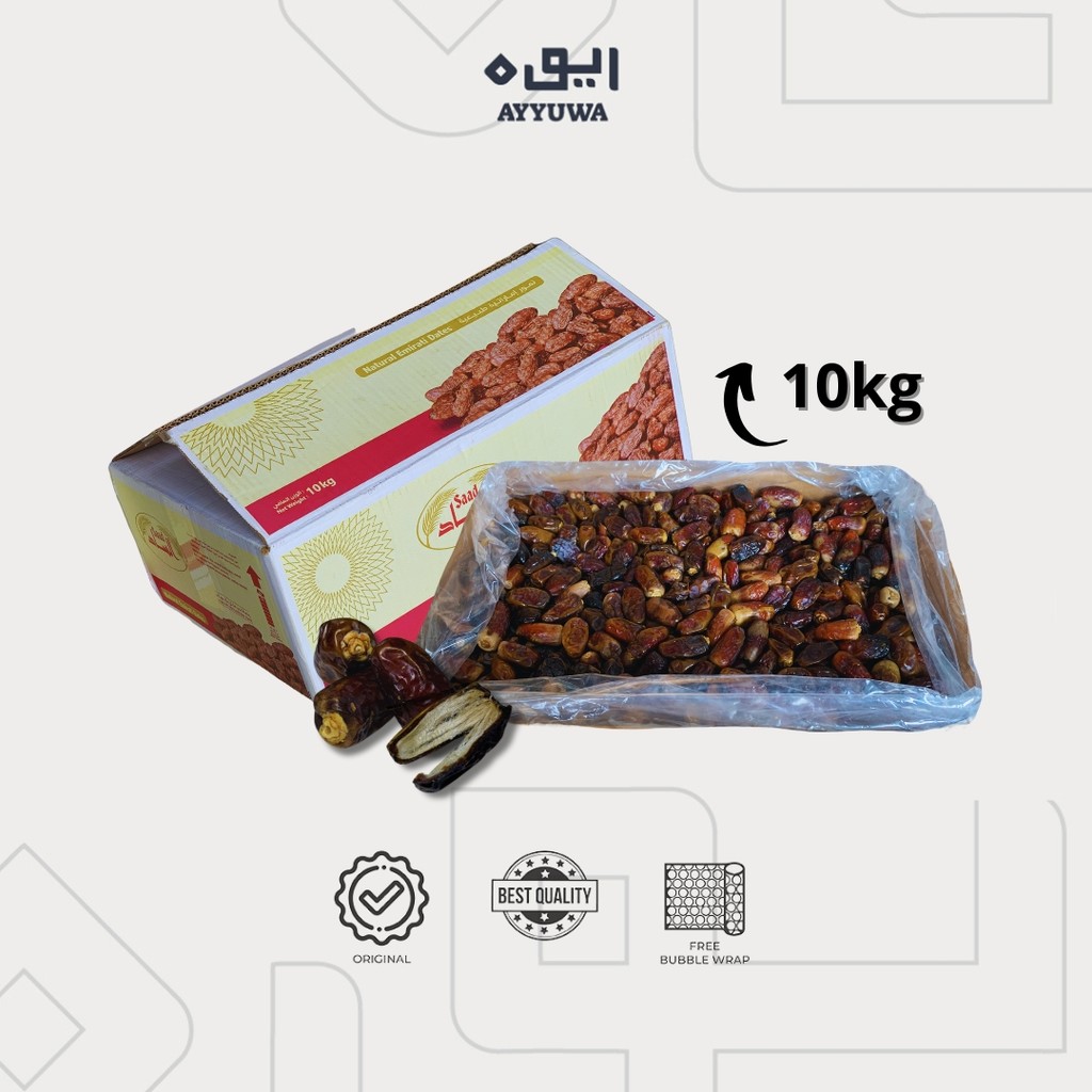

KURMA NAGHAL SA'AD KEMASAN 10KG KURMA BERSERAT