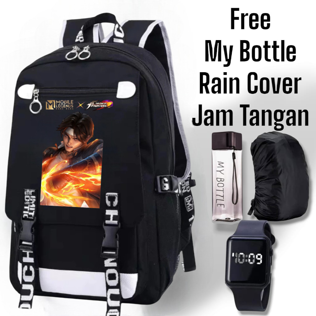 HS - TAS RANSEL SEKOLAH ANAK LAKI LAKI PEREMPUAN SD TK  KARAKTER MOBILE LEGEND SKIN KOF TERBARU