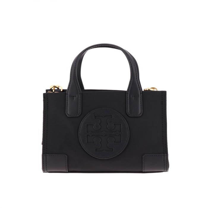 VS Tas Tory Burch 61057 Nylon Logo Shoulder Bags - Hitam Vvs