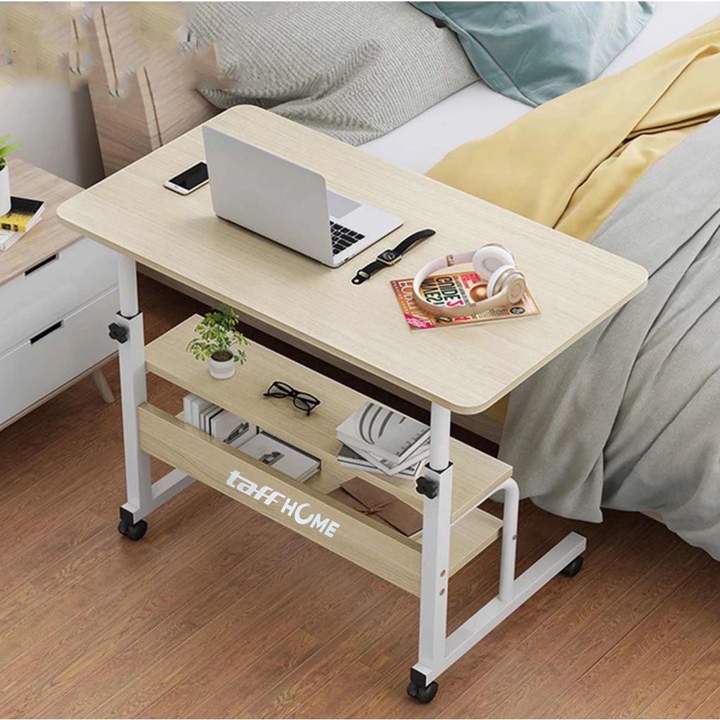 Meja lipat portable meja anak kos meja belajar Meja Laptop Adjustable Portable Laptop Desk Tiga Ting