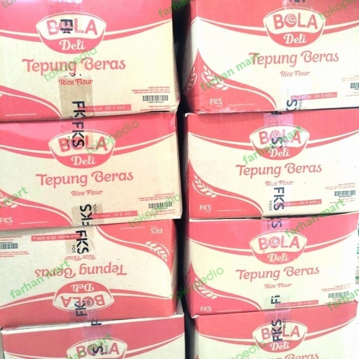 

Termurah [ Best Seller ] tepung beras bola deli 500gr 1 dus isi 20 pc harga promo