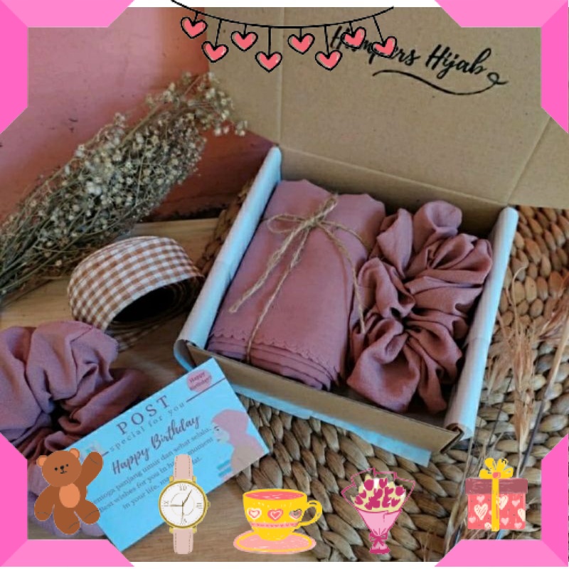

HAMPERS BAYI ANAK MUDA REMAJA PACAR ISTRI BIKIN ROMANTIS ANNIVERSERY/ Hampers hijab/hijab polos/kado hijab / ULTAH LAHIRAN WISUDA JADIAN