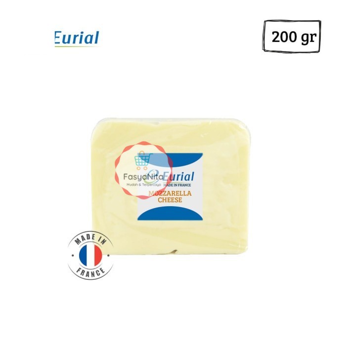 

Eurial Mozzarella [Repack 200 gr] / Mozzarella Murah - E Moza-Ice Gel - E Moza-Ice Gel - FasyAnita Mart Denpasar