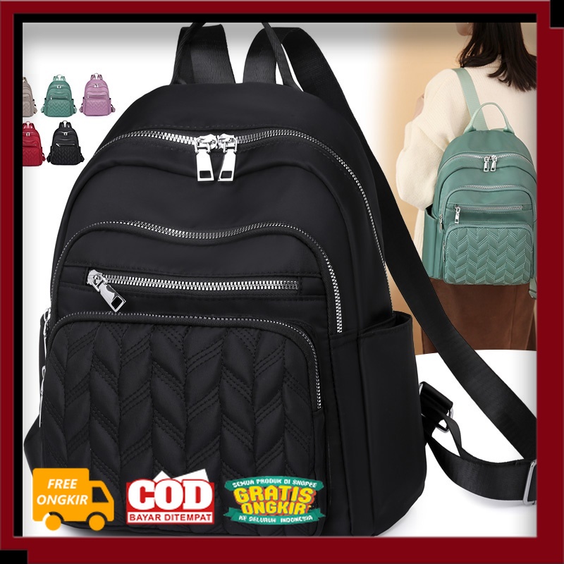 TAS WANITA KEREN IMPORT KEKINIAN MURAH MERIAH /Tas Ransel Wanita import tas kain backpack handbag be