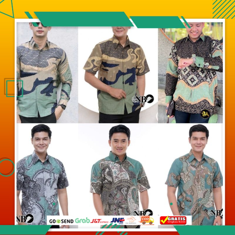 BAJU BATIK KEREN KEKINIAN TERMURAH /KEMEJA BATIK SPESIAL WARNA HIJAU SAGE/ HIJAU WARDAH BABY GREEN S