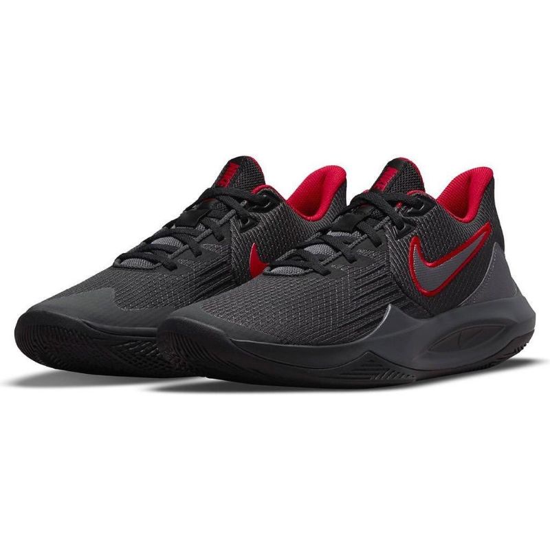 Sepatu basket pria nike precision 5 black red