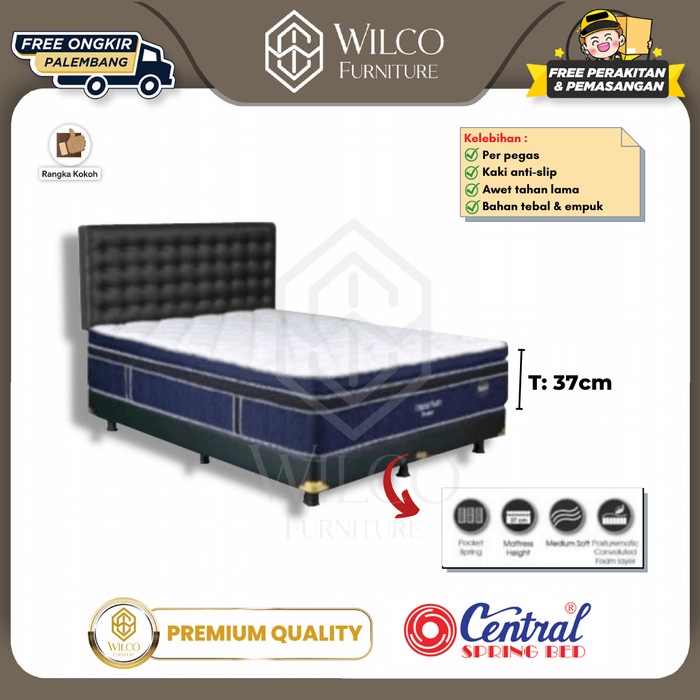 Kasur Reagan Pocket by Central / Springbed Reagan Pocket Tebal Murah - Matras Aja, 120x200