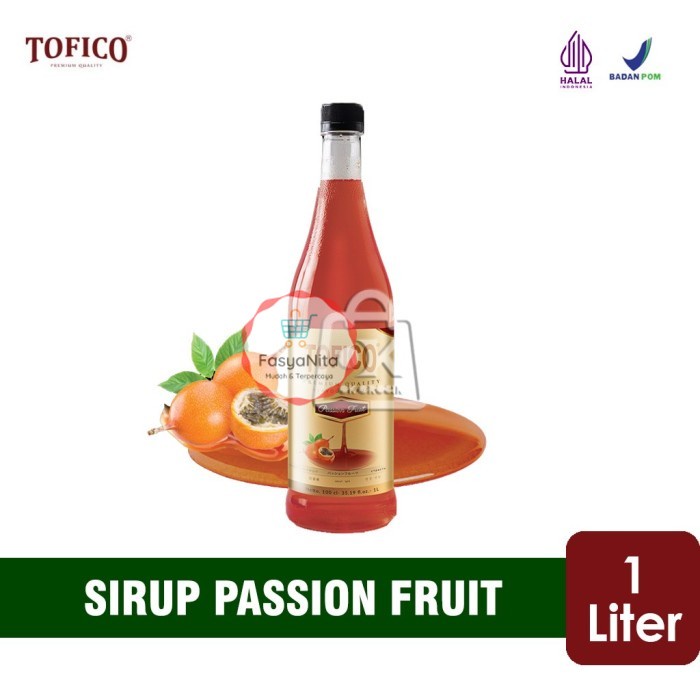 

Sirup Passion Fruit Tofico / Passion Fruit Syrup(BotolPlastik 1 Liter) - FasyAnita Mart Denpasar