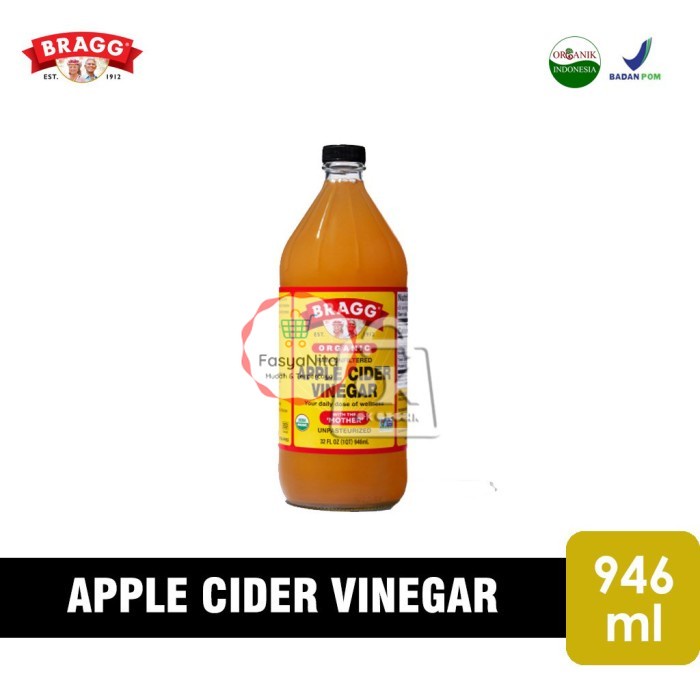 

Apple Cider Vinegar Bragg Organic / Cuka Apel Organik (Botol 946ml) - FasyAnita Mart Denpasar