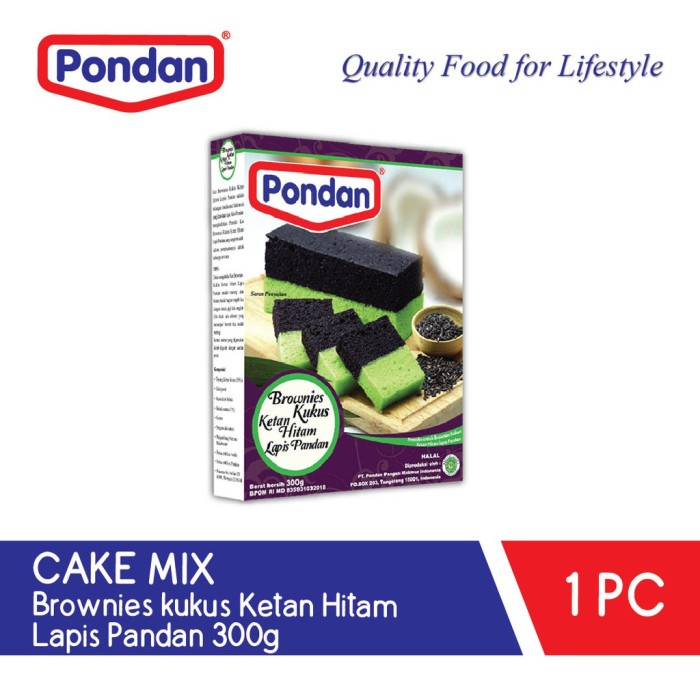 

New Produk PONDAN BROWNIES KUKUS KETAN HITAM LAPIS PANDAN 300Gr
