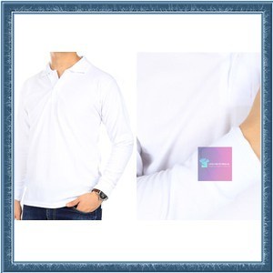 POLO POLOS LENGAN PANJANG PUTIH KAOS KERAH / POLO KERAH LENGAN PANJANG / KAOS KERAH / TERMURAH