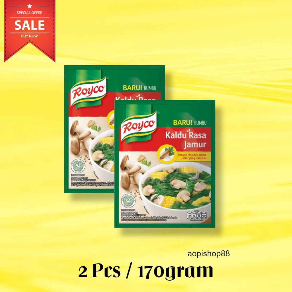 

ROYCO KALDU JAMUR / 2 PCS UKURAN 170GRAM / TANPA PENGUAT RASA - 88KOPISHOP