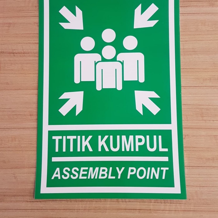 

Sign K3 Titik Kumpul Bahan Aluminium/Plat ukuran 30x40cm
