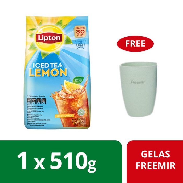 

✨PROMO✨ -Lipton Ice Tea Mix Lemon Free Gelas Freemir