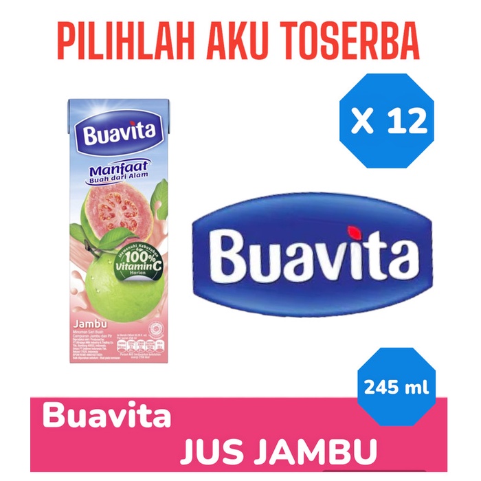 

BUAVITA GUAVA Jus Jambu 245 ml - ( HARGA 12 pcs )