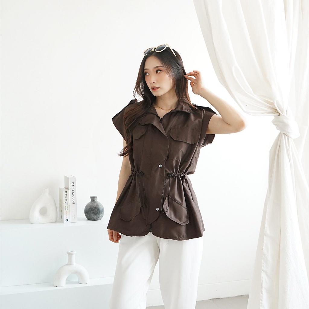 RKPERWIRA - ZNF OOTD WANITA MAURA / Jaket EFIEL Outer Parasut / OOTD Remaja Ala Wanita Style Korean 