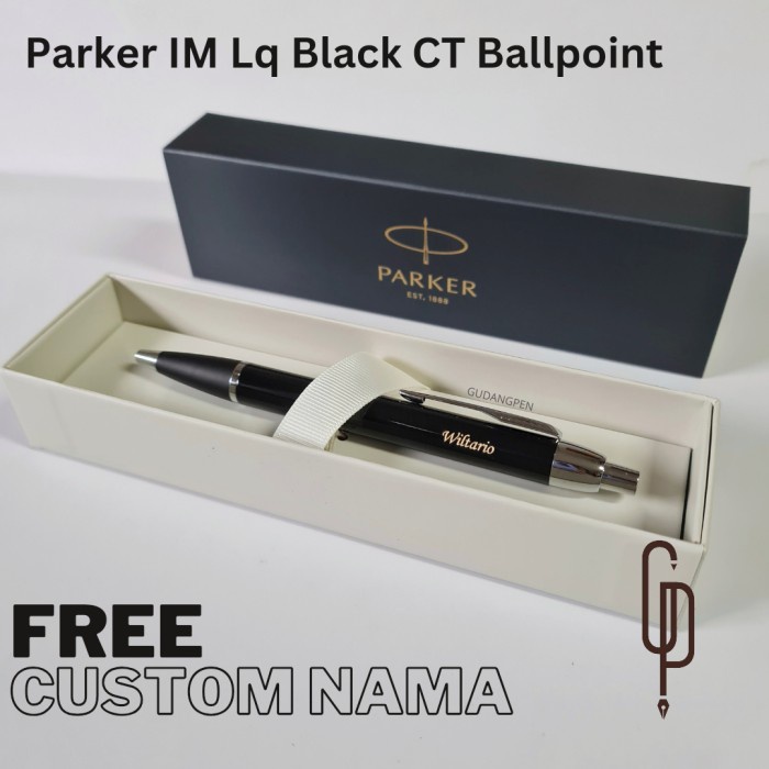 

[Promo]New Parker IM LQ Black CT BP - Hitam Medium