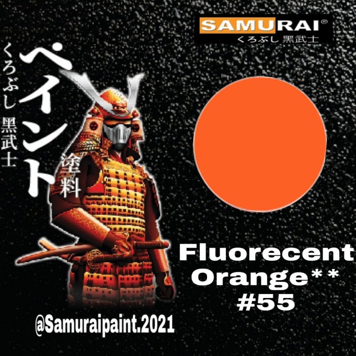Samurai paint FLUORECENT ORANGE 55 cat samurai stabillo warna oren NJ27