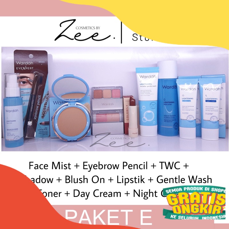 Wardah Paket Lengkap | Wardah Paket Seserahan Lengkap/ Grey abu
