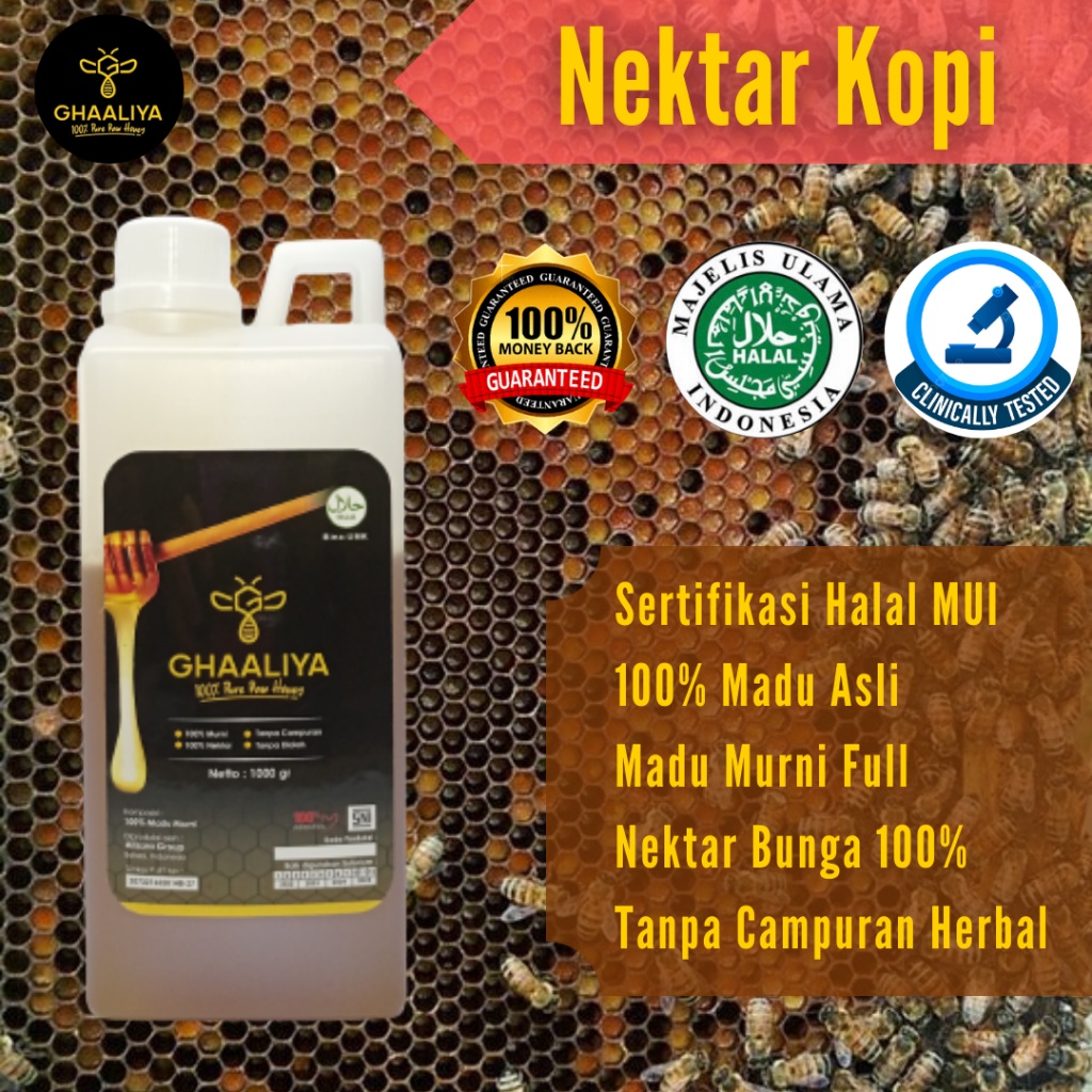 

Madu Murni Nektar Bunga Kopi Penambah Nafsu Makan Asli 100% Original Resmi BPOM Teruji Lab