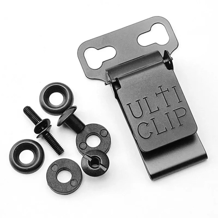 UltiTuck UltiClip Stainless Kydex Holster and Sheath Clip