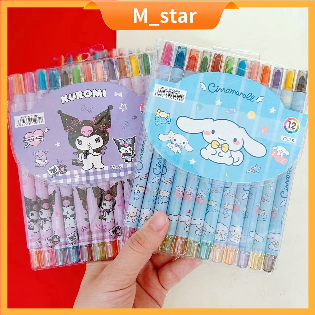 

krayon Putar panjang 12 Warna /Crayon Putar Rolling Crayon/Oil Pastel