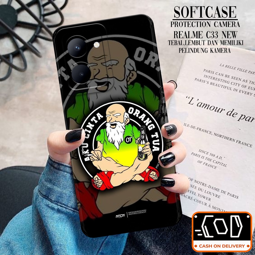 Softcase Silikon Hp Realme C33 Terbaru - Trans Case Casing Hp Realme C33 Terbaru