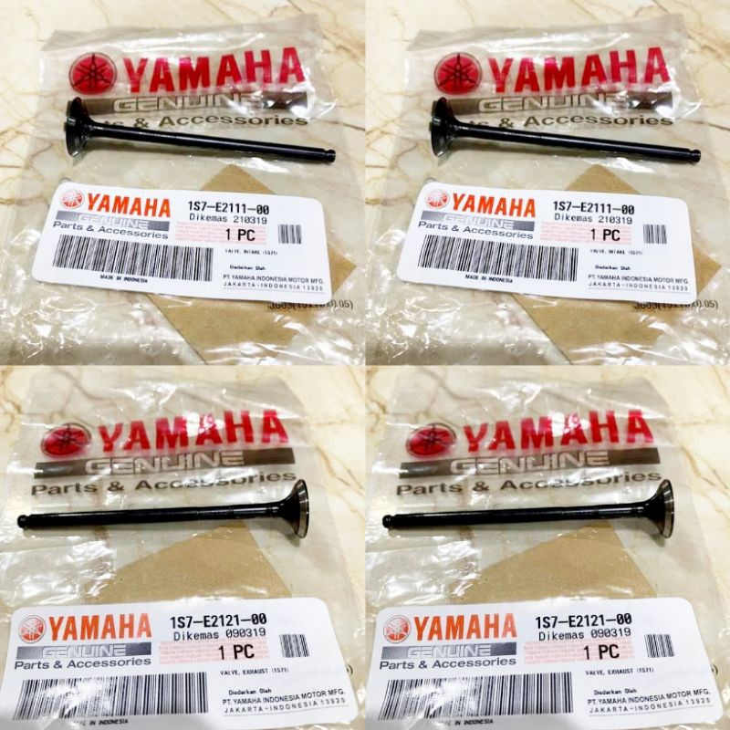 Original klep payung valve atas bawah in ex jupiter mx 135 vixion nvl R15 2015 koko motor sparepart