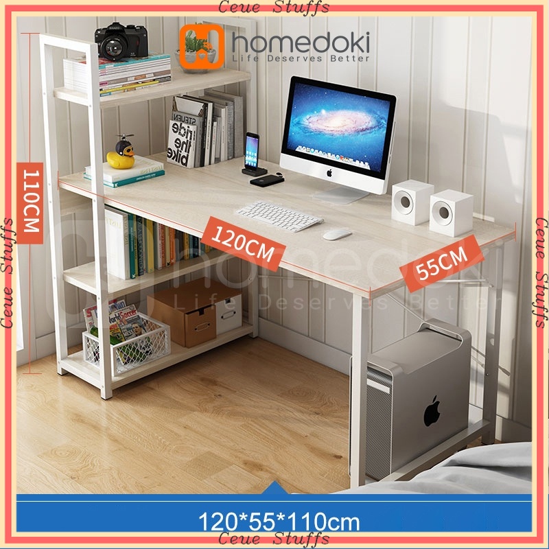 PROMO AESTHETIC TERBARU TERMURAH SIMPLE MINIMALIS  Homedoki meja pc/meja komputer/pc table/meja gami