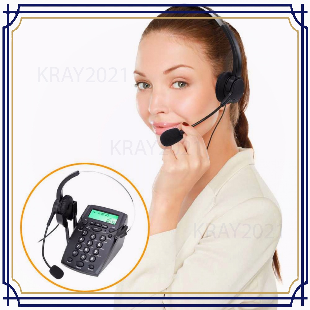 Telephone Desk HT500 with Headphone Call Center IT464