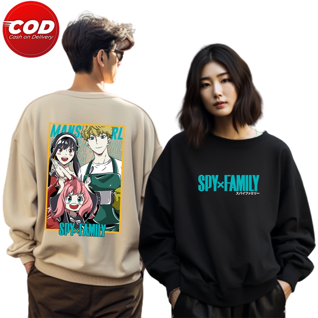 ( Promo COD ) Sweater keren kekinian / sweater anime / sweater SPY X FAMILY / Anya / Loid forger / Y