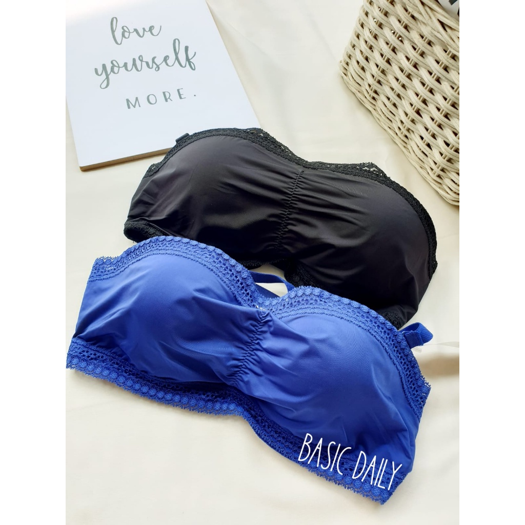 Bra Foam Valege Wired Bandeau | Kawat | Half Cup | Bra Cup Setengah -5307