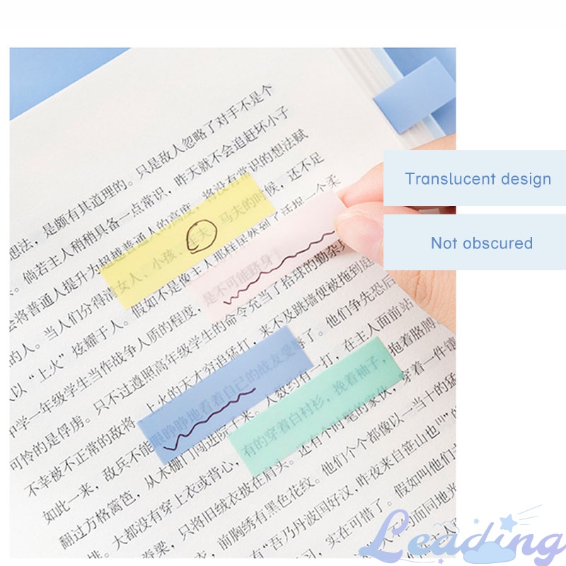 

Miuly 100 Lembar Catatan Tempel Kotak Warna-warni Morandi Stiker Penanda Indeks Tahan Air Warna Solid-Le