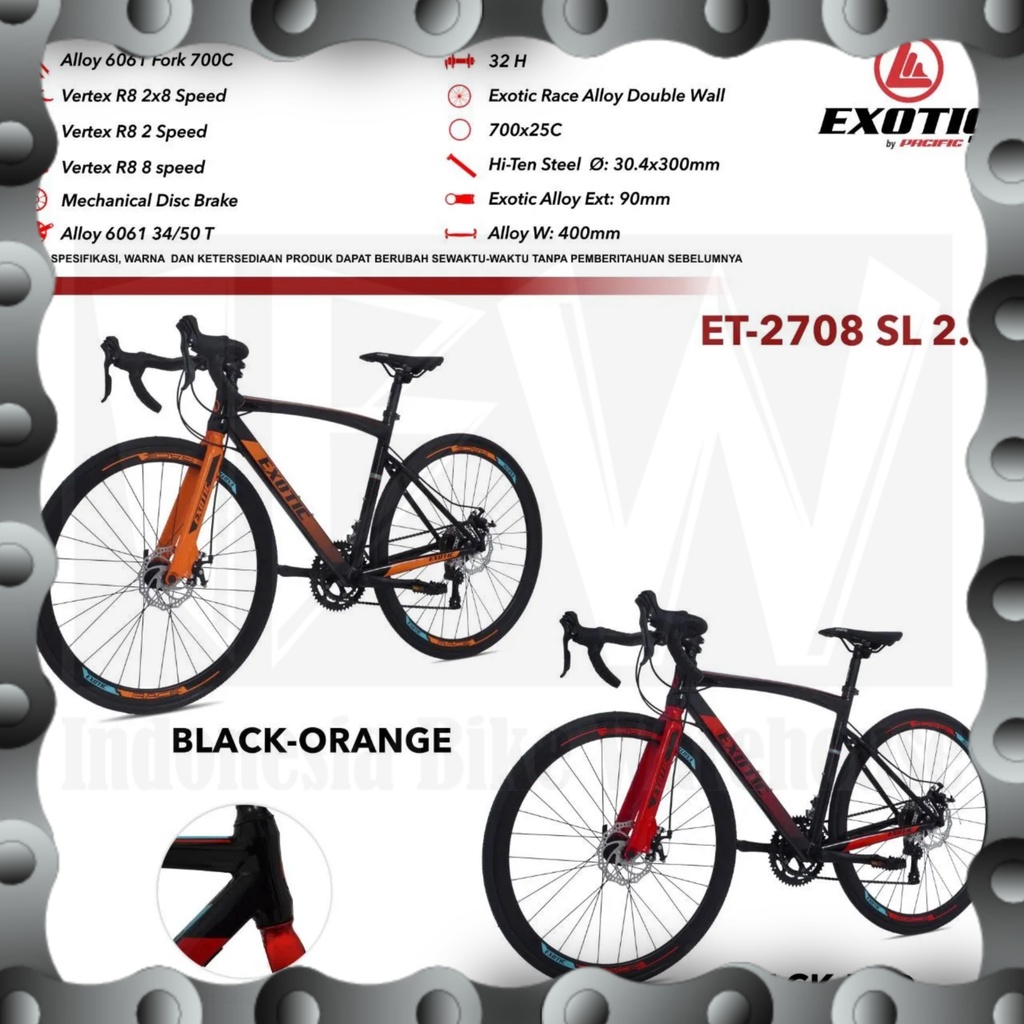 IBW - Sepeda Balap RB EXOTIC ET-2708 SL 2.0 ALLOY