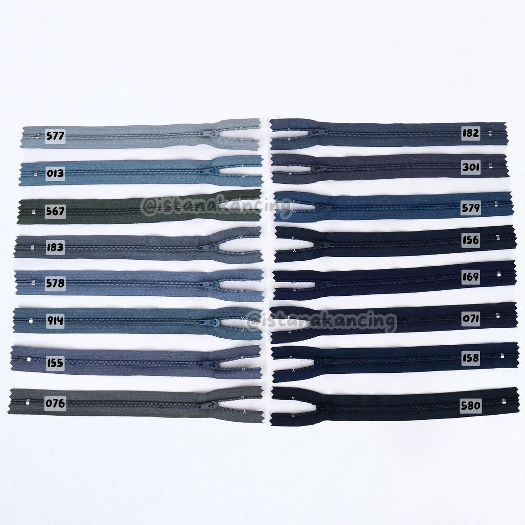 Resleting Celana ECERAN | Resleting Celana 8 inch YKK Strip E | Istana Kancing