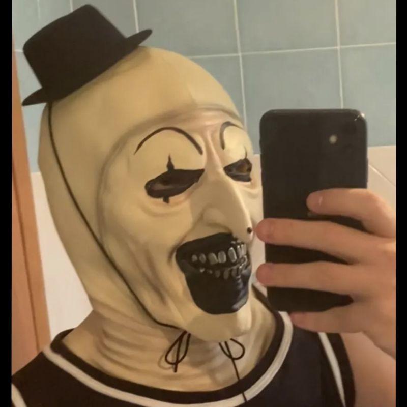 Topeng Karet Scary Seram Halloween Movie Terrifier Lateks Mask