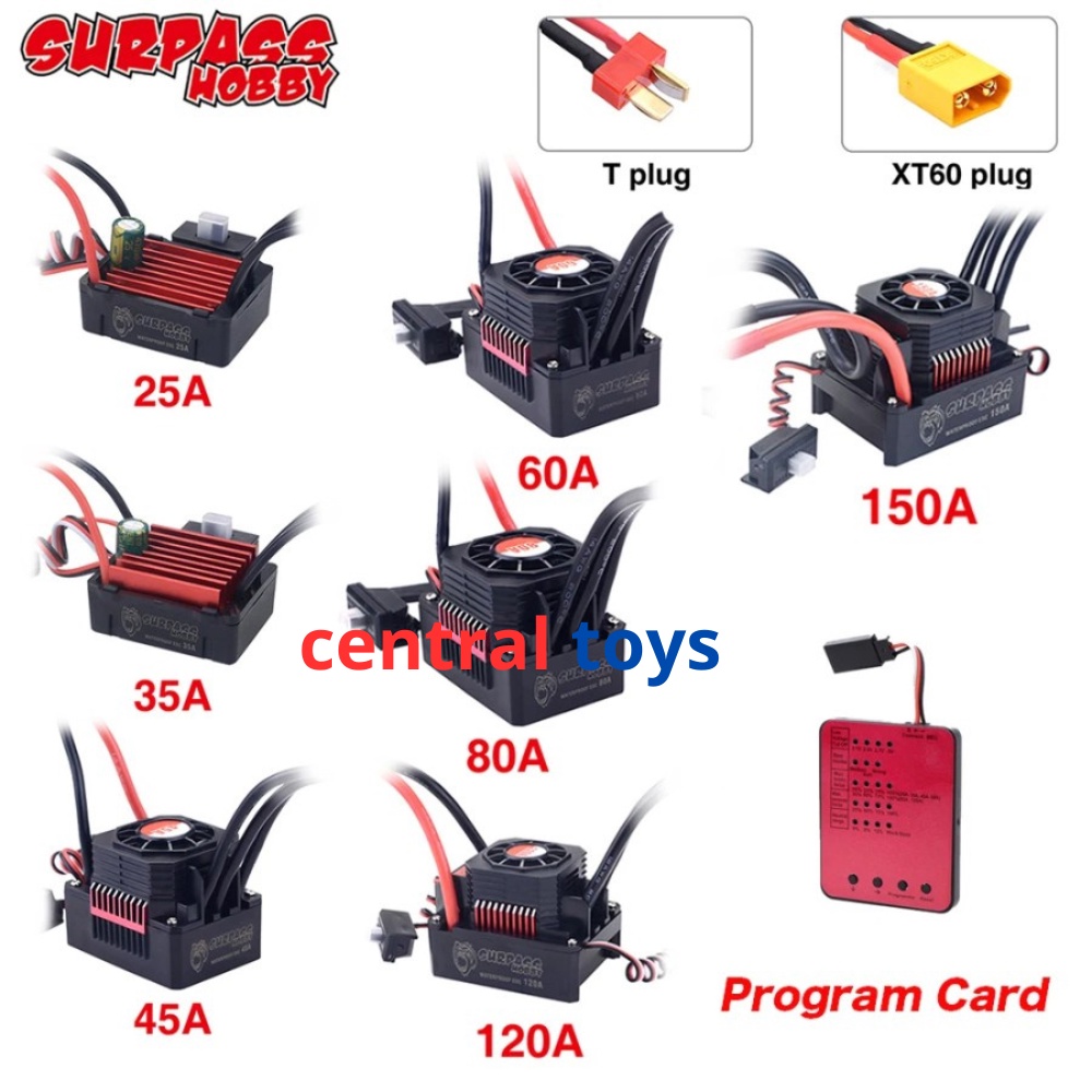 surpass hobby esc brushless 35A 45A 60A rc car brushless wltoys HSP