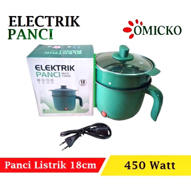 PANCI LISTRIK OMICKO OM-057 TEKO ELEKTRIK ELECTRIC STEAMER PANCI MULTIFUNGSI KOREA