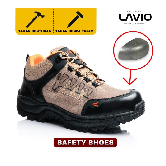 Sepatu Safety Pria Ujung Besi Original Lavio Elektra Proyek KErja Id