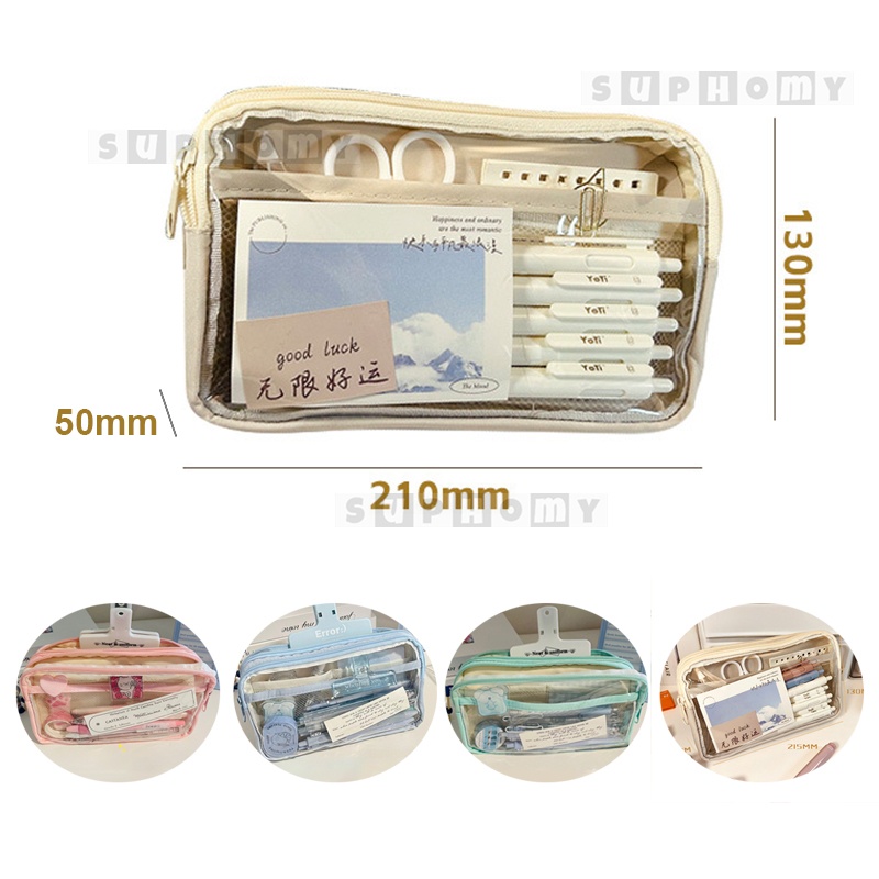 

H7Y Tempat Pencil kotak pensil aesthetic Tas Pena Tas Pensil tempat alat tulis kapasitas besar