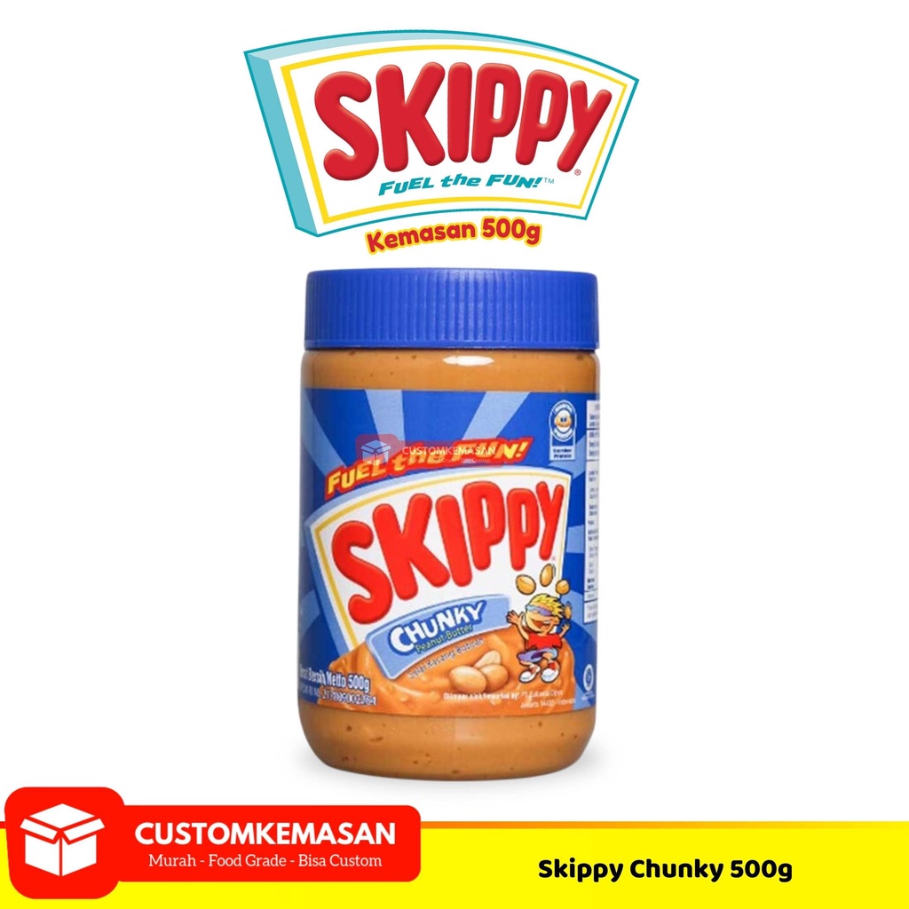 

Skippy Chunky Peanut Butter / / Selai Kacang / Selai Roti kacang / Selai Kacang Skippy Chunky 500g