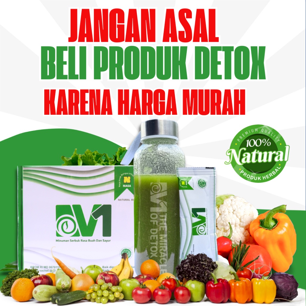 

DIJAMIN ORIGINAL Natural Bio V1 Nasa / Detox Tubuh / Detox Pencernaan / Detox Usus Kotor