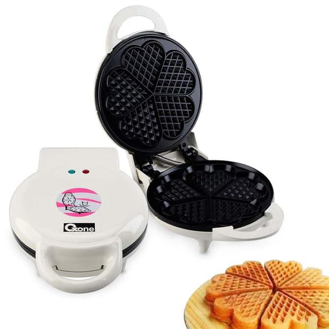 Waffle Maker Oxone OX831 dengan Desain Cinta dan Lapisan Anti-Lengket
