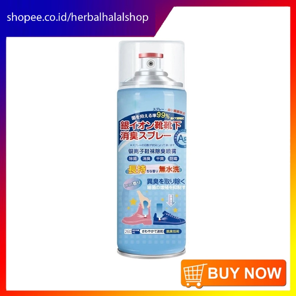Spray Penghilang Bau Sepatu - Semprotan Parfum Penyegar Pengharum Pewangi Anti Bau Kaki Shoe Deodora