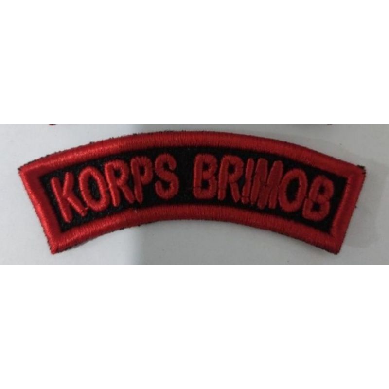 Bordir Bordir Pelopor// Gegana // korps Brimob Dasar hitam Bordir timbulbisa pesan satuan
