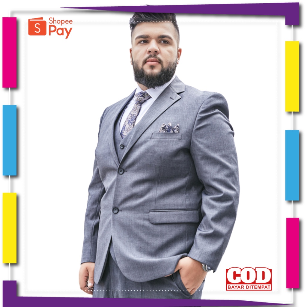 PREMIUM KOREAN STYLE / JAS PRIA BIG SIZE 2XL-6XL KUALITAS TERBAIK / JAS PRIA JUMBO / JAS PRIA BIG SI