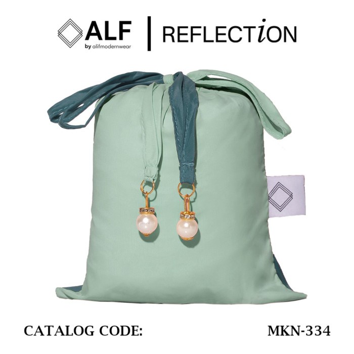 best -ALF BY ALIF MUKENA MINI TWO TONE TRAVEL - NATURE