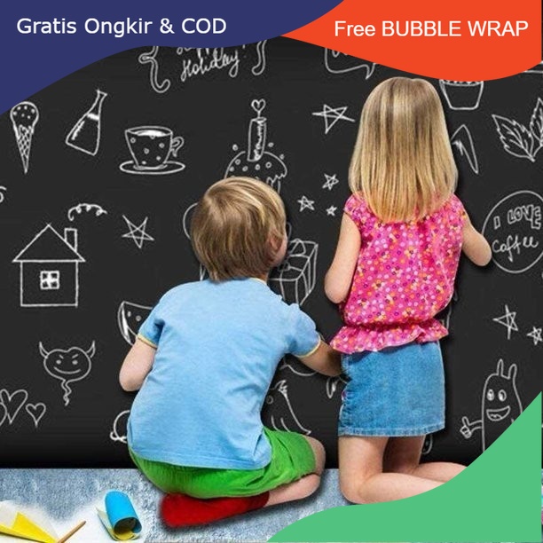 

Masa Kini Wall Sticker blackboard chalkboard papan tulis tempel dinding 2 Meter - LIQUID CHALK