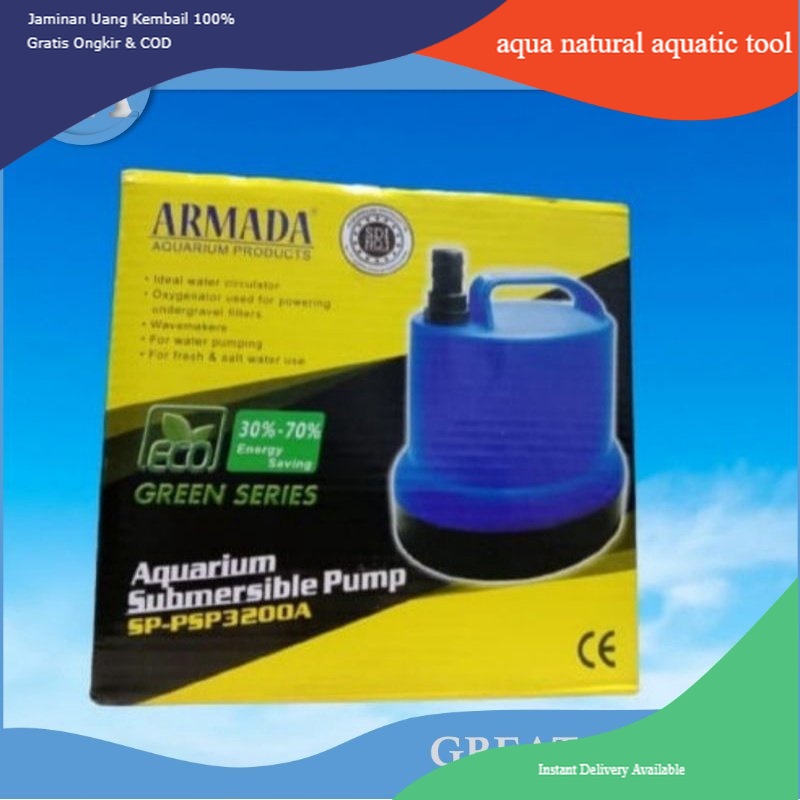 ARMADA PSP 3200 A POMPA KOLAM AIR AQUARIUM POMPA KOLAM AIR TERJUN