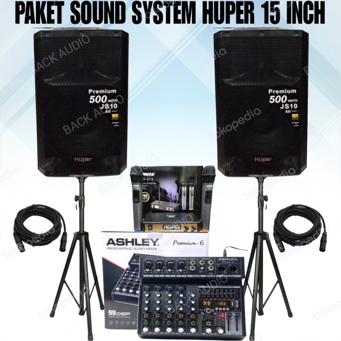 DISTRIBUTOR PAKET SOUND SYSTEM KARAOKE 2 SPEAKER HUPER 15 INCH SOUND KARAOKE MURAH